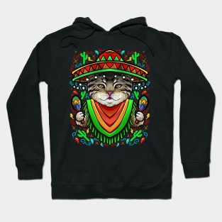 Cinco De Mayo Cat Hoodie